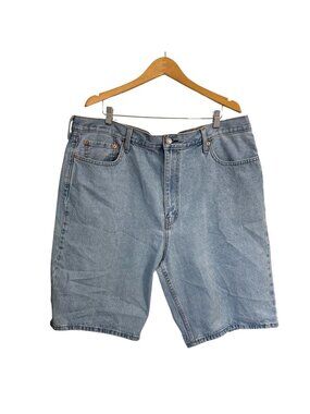 Levis 469 Mens Light Blue Denim Shorts W44 L12 Cotton Casual